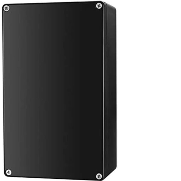 Carcasa de exterior Enforose Project Box, rezistenta la praf si umiditate, negru, 200x120x75 mm