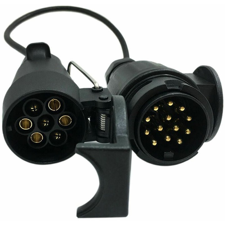 Adaptor 7 pini la 13 pini, AMRINUGL, Constructie durabila, Instalare simpla, Pentru remorci auto