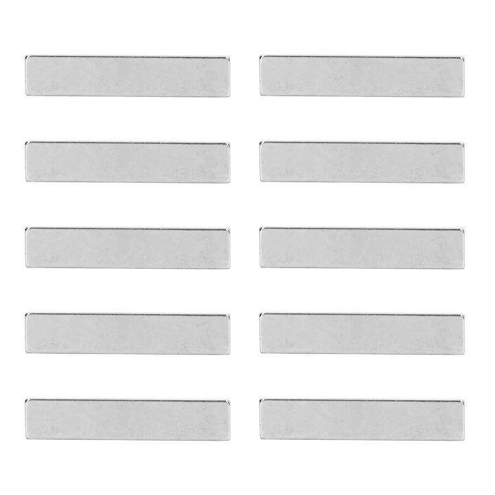 Set 10 Magneti Bara Neodim, Mmgoqqt, Rezistenta Mare, Acoperire Antirugina