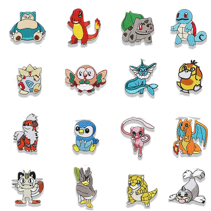 Pachet de Patches Brodate, Enforose, pentru Reparare si Decoratiune, Multicolor, 10x15cm