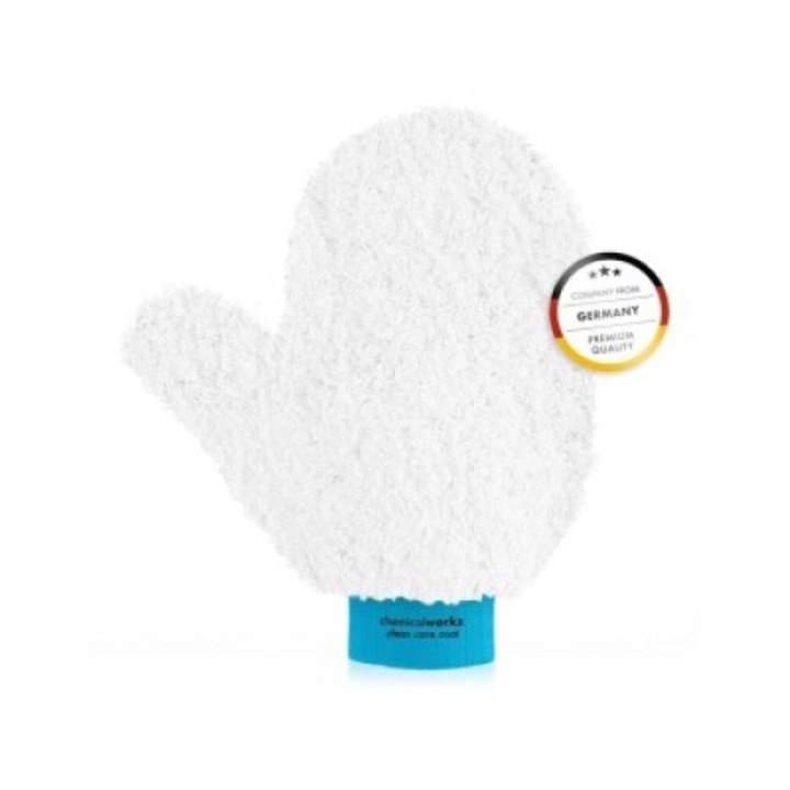 Mikroszálas autómosó kesztyű Chemicalworkz Thumb Wash Mitt Supersoft Türkiz