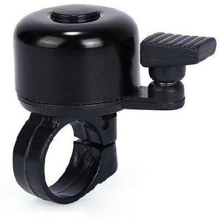 Mini sonerie bicicleta, QttvbTna, Otel, 5x5cm, Negru
