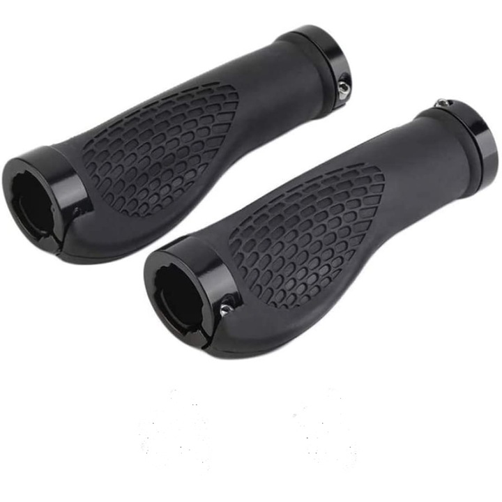 Mansoane bicicleta ergonomice, Enforose, cauciuc confortabil, suprafata antiderapanta, set 1 pereche