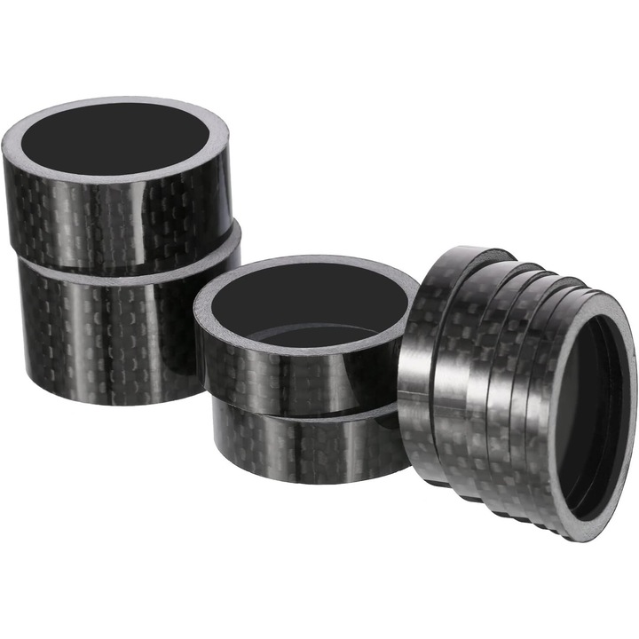 11 darabos karbon kerékpár kormánycsapágy távtartó készlet, 1-1/8 hüvelyk, 1-20 mm