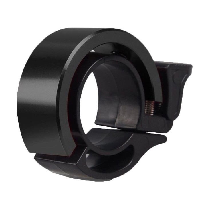 Sonerie bicicleta QttvbTna, aluminiu si plastic, negru