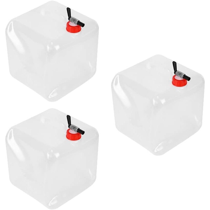 Container de apa pliabil AMRINUGL cu capac de etansare, material alimentar, compact, pentru camping si drumetii