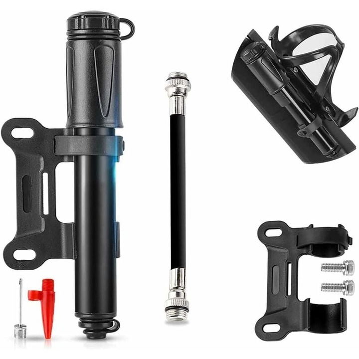 Мултифункционална помпа за велосипед Enforose, ултракомпактен дизайн, технология за бързо надуване, съвместима с вентили Presta и Schrader