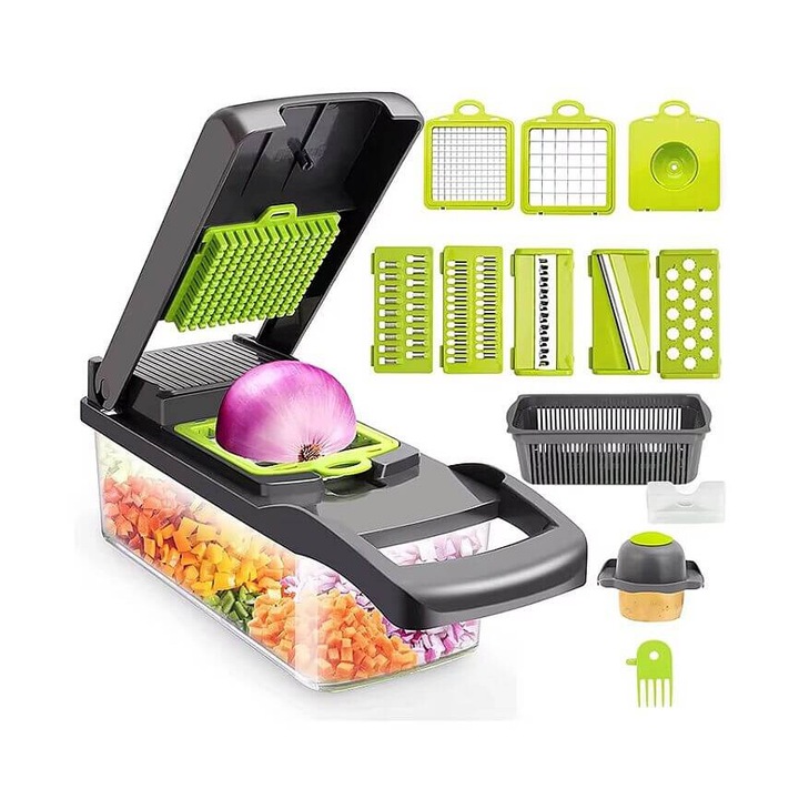 Razatoare reglabila, multifunctionala pentru legume si fructe 12 IN 1