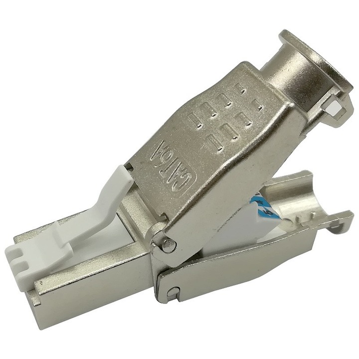 Conector RJ45 FTP STP cat. 6A, Netrack, fara instrumente
