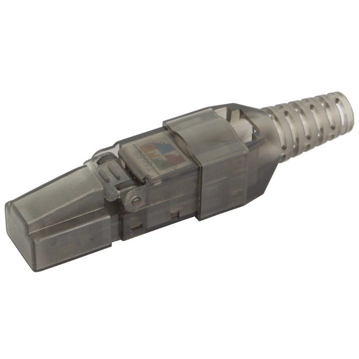 Mufa RJ45, Netrack, UTP Cat. 6, Negru