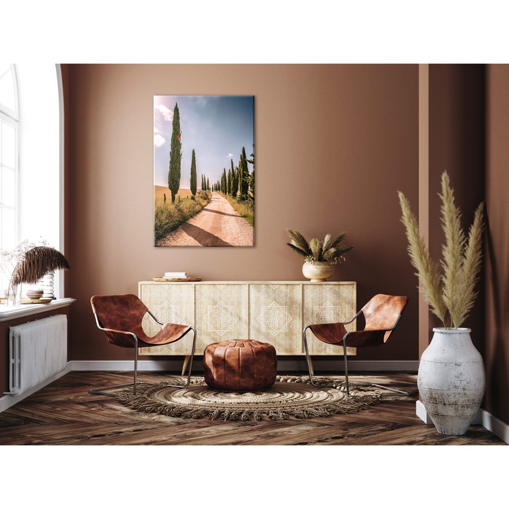 Artgeist vászonkép, Prémium nyomat - Olasz ciprusok, 1 darab, Függőleges - 60 x 90 cm