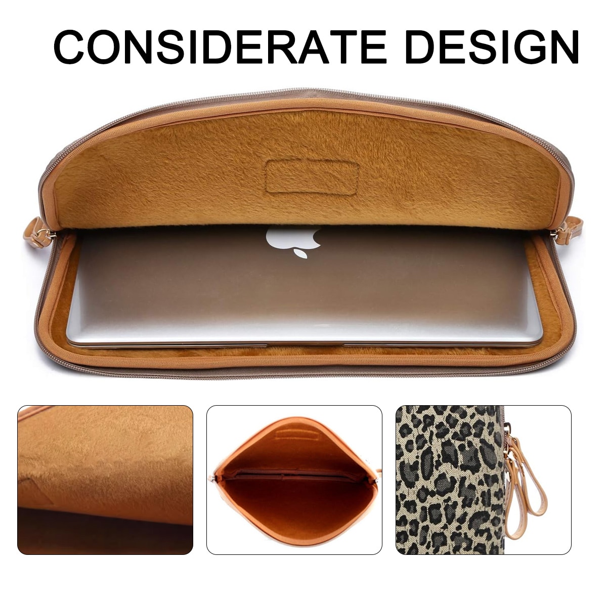 Geanta laptop BGHYHYHI, imprimeu leopard