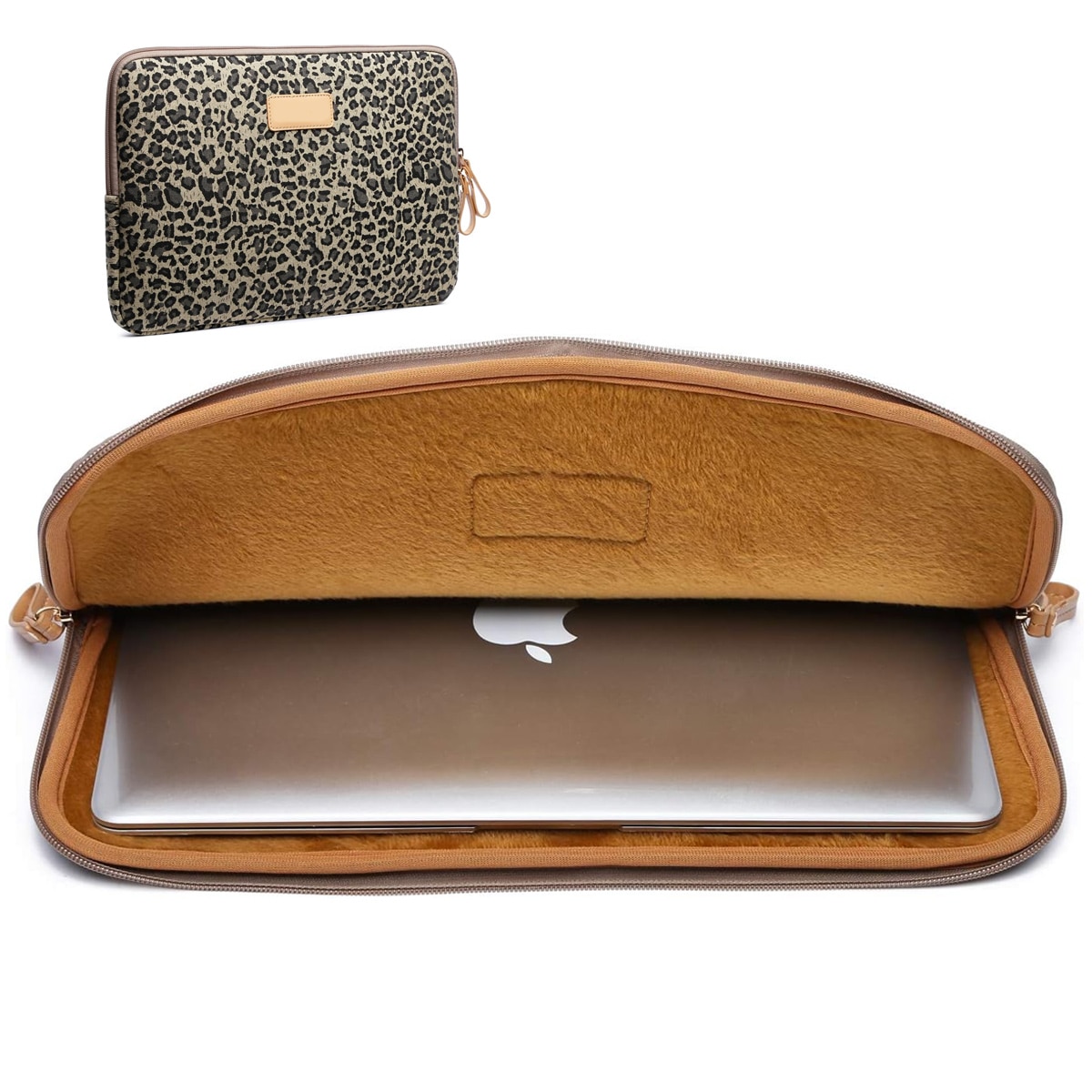 Geanta laptop BGHYHYHI, imprimeu leopard