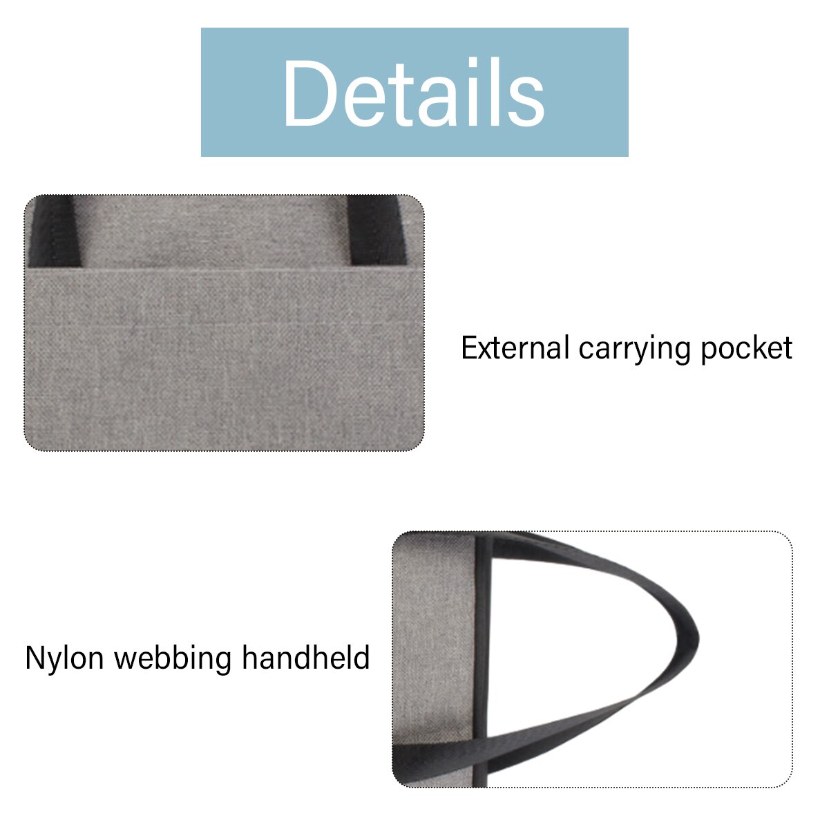 Husa pentru laptop, husa de protectie impermeabila, geanta de transport pentru laptop gri deschis