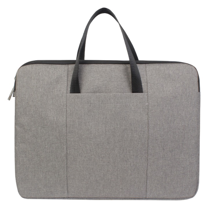 Laptoptok, vízálló védőtok, laptoptáska világosszürke