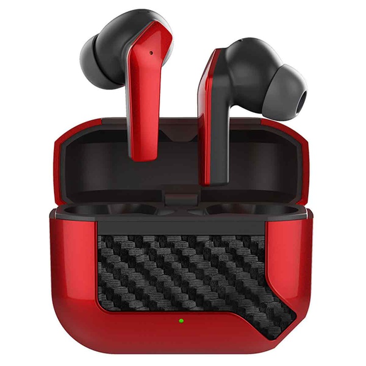 Vezeték nélküli Bluetooth 5.3 fülhallgató, sztereó hangzás, fekete, 3.5g