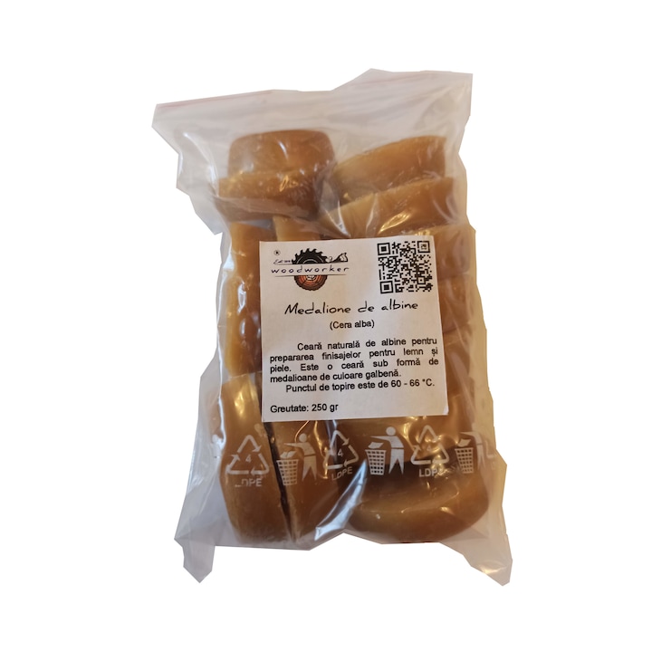 Természetes méhviasz, Medálok, 250 gr, famegmunkáló