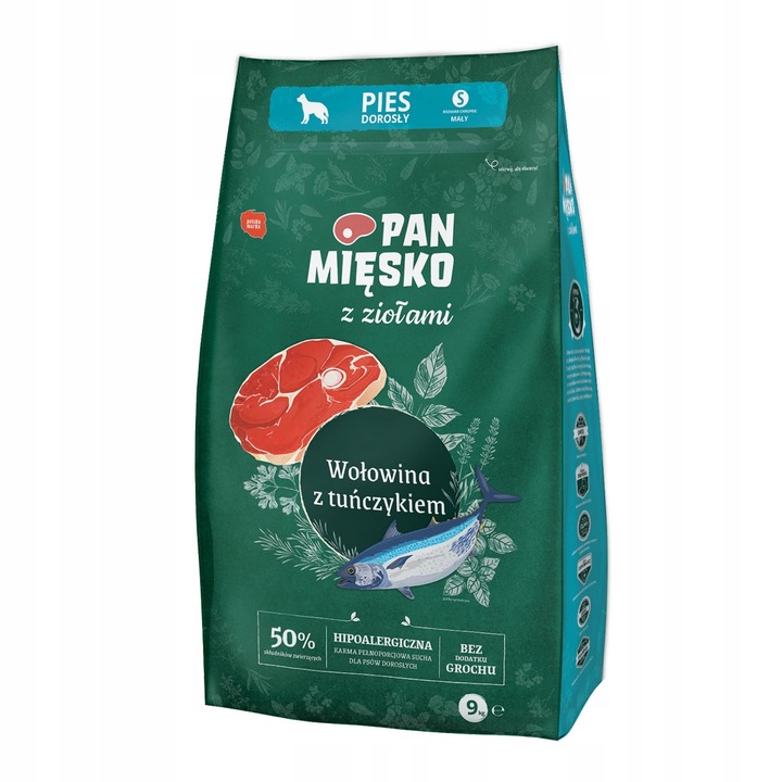 Суха храна за кучета, Pan Miesko, Multicolor, 9 кг