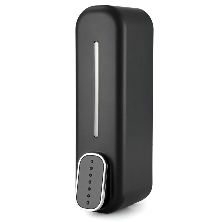 Kézi szappanadagoló, longziming, 300ml, falra szerelhető, ABS, 22x6,3x7cm, átlátszó