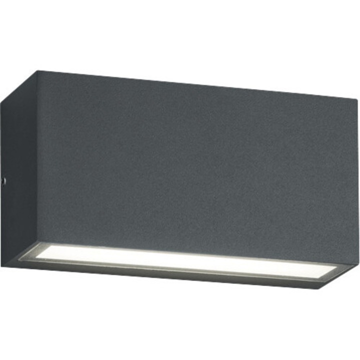 Aplica Sus/jos Cu Led Integrat Trent 9w 1100 Lumeni, Pentru Exterior Ip65, Antracit