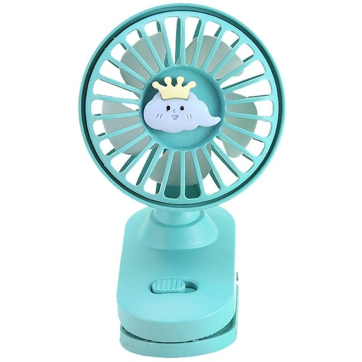 Ventilator de birou Enforose, ultra silentios, 3 viteze, portabil