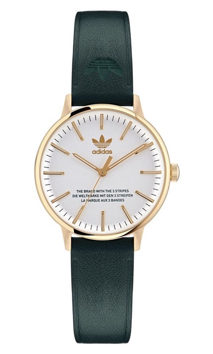 Дамски часовник Adidas CODE ONE SMALL, 35x7.5mm, неръждаема стомана, силиконова каишка, златист