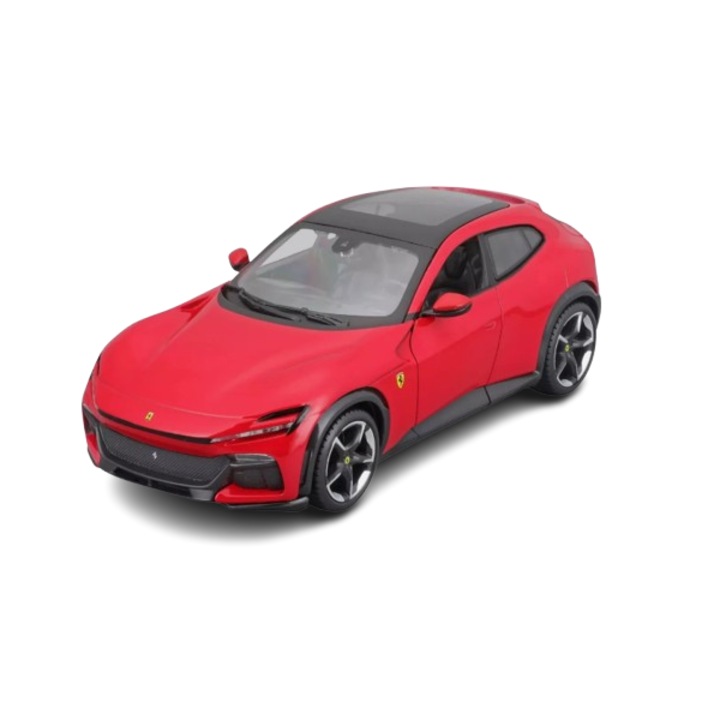 Modell autó, Ferrari Purosangue 2022, piros, Bburago 1/24