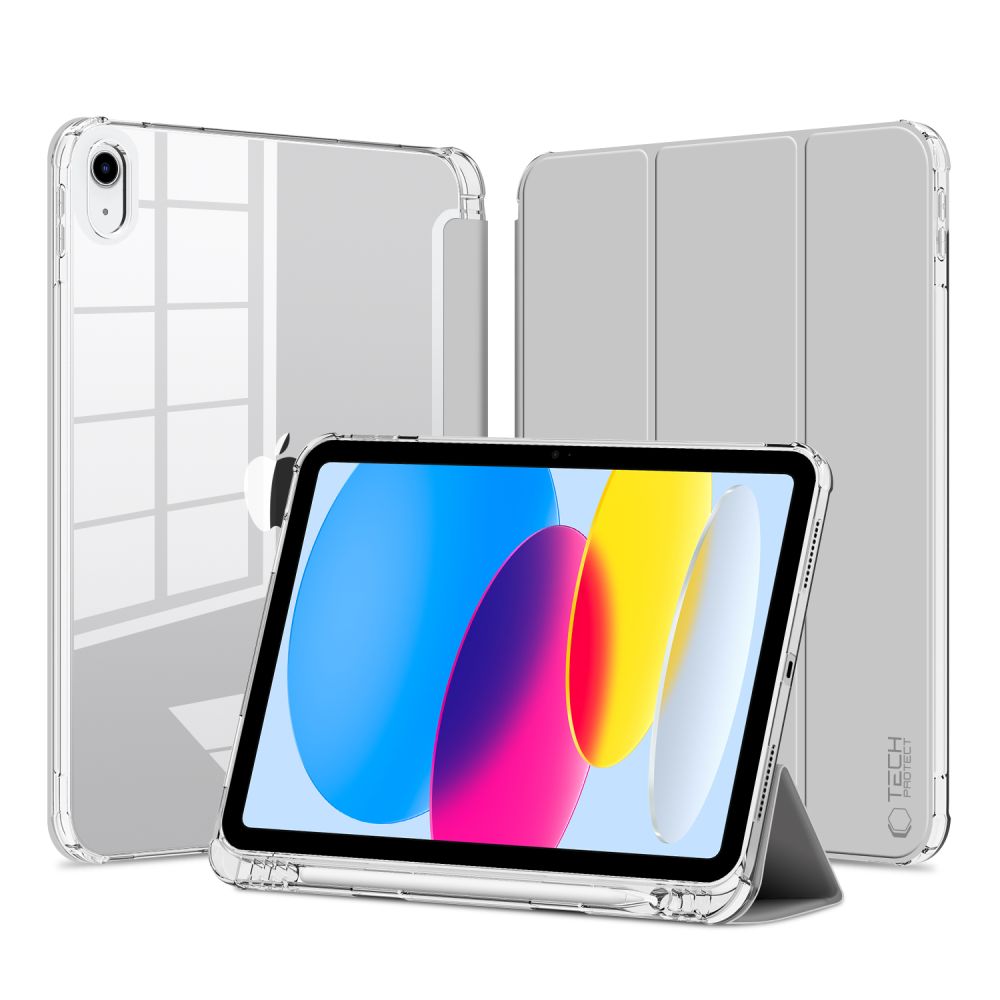 Husa de protectie Tableta Tech-Protect SC Pen Hybrid iPad 10.9" 10 / 2022 / 11" 11 / 2025 Gri