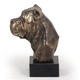 Cane Corso szobor, Art-Dog, bronz, 30x40cm, kő lábazaton