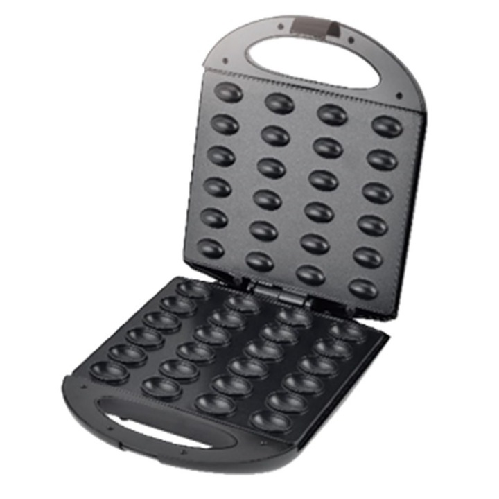 Aparat pentru preparat nuci, Putere 1400 W, Termostat, Placi placate cu material antiaderent