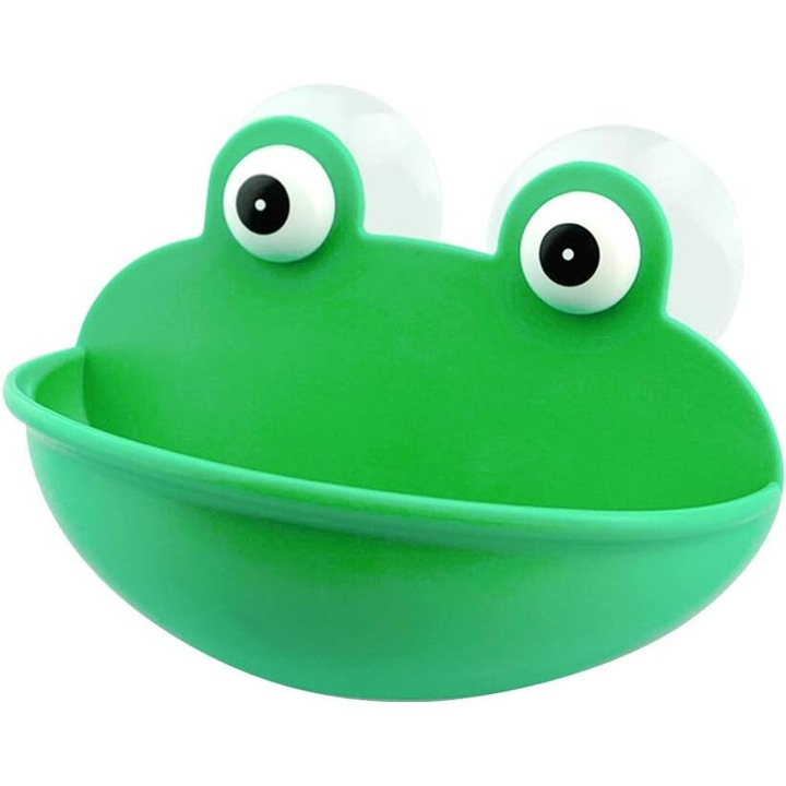 Suport pentru sapun, Enforose, design broasca, instalare fara gaurire, 2 bucati, plastic ABS, drenaj eficient