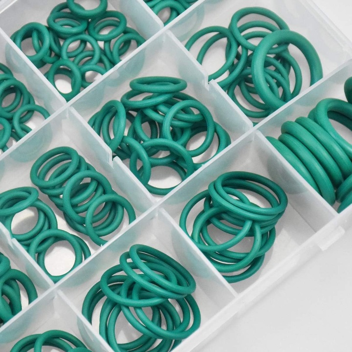 Set 270 inele pentru compresor auto, Enforose, cauciuc, verde