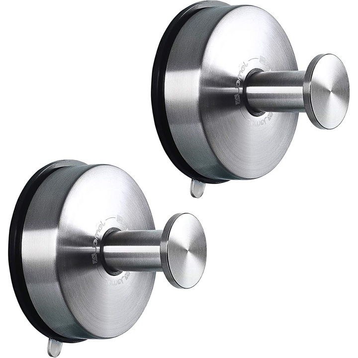 Suporturi pentru prosoape cu ventuza, Enforose, inox 304, rezistent la apa, capacitate 5kg