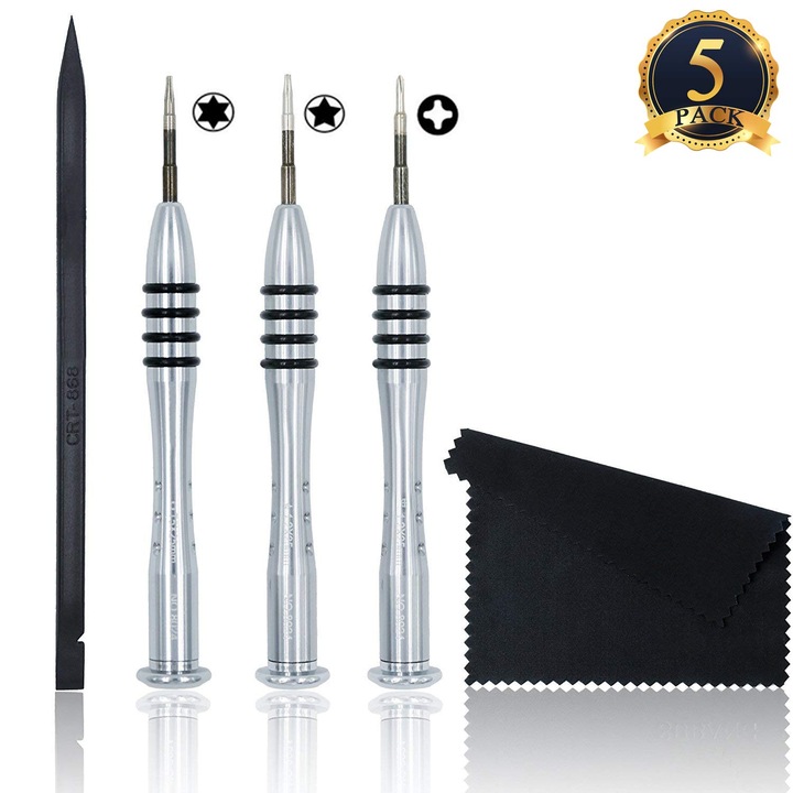 Set de instrumente de reparare MacBook, Enforose, set de 5 bucati cu surubelnite Tri-wing si Torx