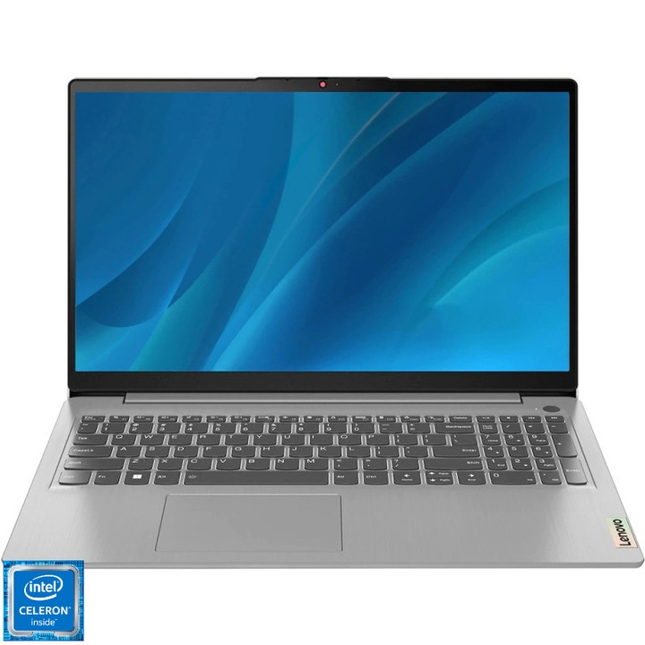 Laptop Lenovo IdeaPad cu procesor Intel Celeron N4020, 15.6", Full HD, 20GB DDR4, 1.9 TB SSD, Intel UHD Graphics 600, No OS, Grey