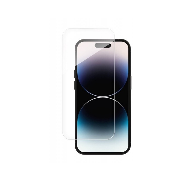 Folie Nano Glass Hybrida Bestsuit Compatibila Cu iPhone 16 Plus, Transparenta, Case Friendly