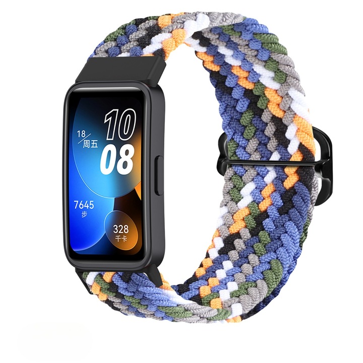 Каишка за Huawei Band 8/9, HITTERGEM, плетен микрофибър, удобна и лесна за носене, деним