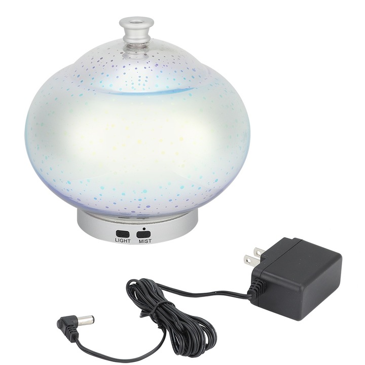 Ultrahangos aroma párásító, 100 ml űrtartalommal, többszínű éjszakai fény, nagyfrekvenciás oszcillációs technológia