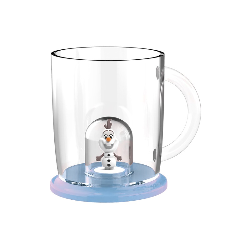 Чаша с дръжка Disney Olaf, с вградена фигурка, 250мл