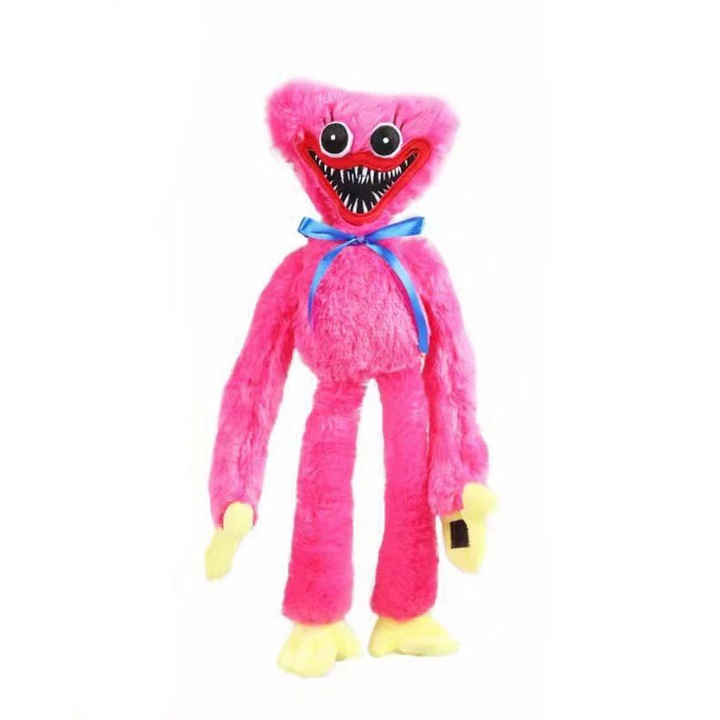 Плюшена играчка Poppy Playtime, Huggy Wuggy, розова, 40 см