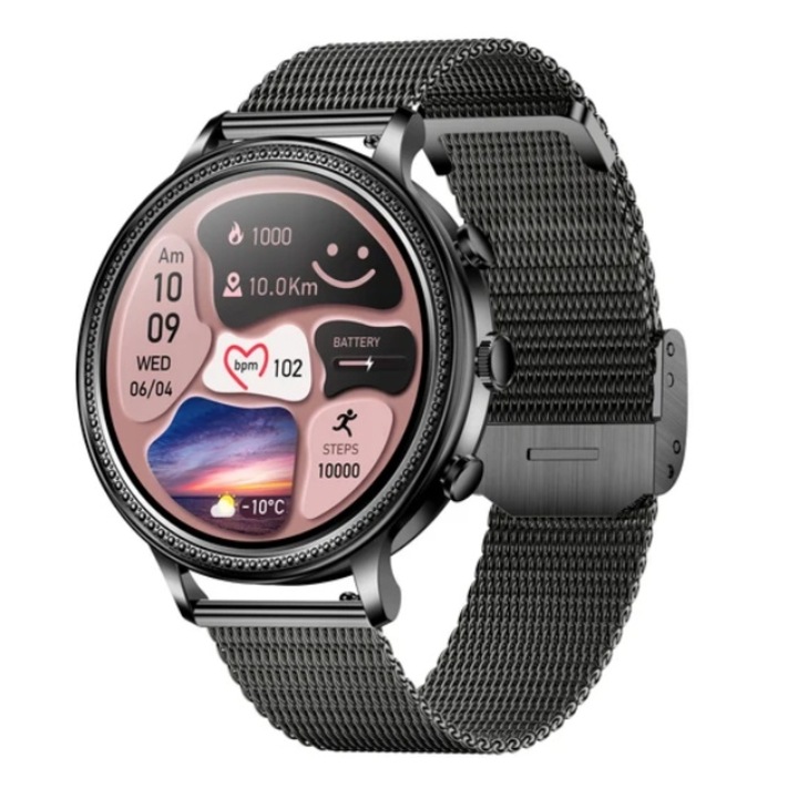 Ceas inteligent, Sacosding, Ritm Cardiac, Negru