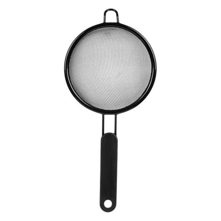 Strecuratoare Metalica Antbro®, cu maner negru, diametru 10cm