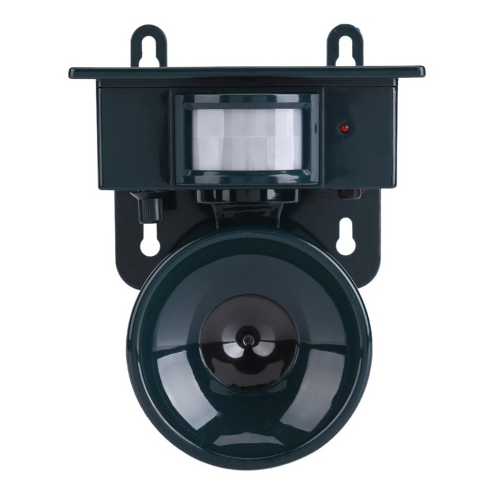 Ултразвуков репелент за насекоми, соларен, 13x16x9см, тъмнозелен цвят