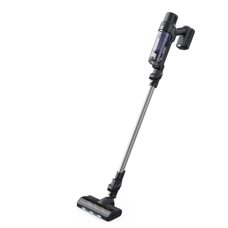 Aspirator vertical Rowenta X-Pert 7.60 RH6A35WO, 140W, recipient de praf 0.44L, autonomie pana la 45 minute, filtrare 99%, perie cu LED, tehnologie ciclonica, violet & negru