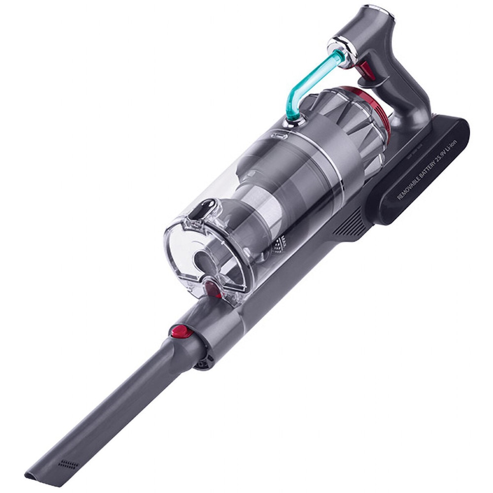 Aspirator vertical fara fir Zelmer ZSVC822, 25.9 V, 0.35 L, motor BLDC, Autonomie 40 min, Filtru HEPA, Multi Cyclone, Gri/Albastru