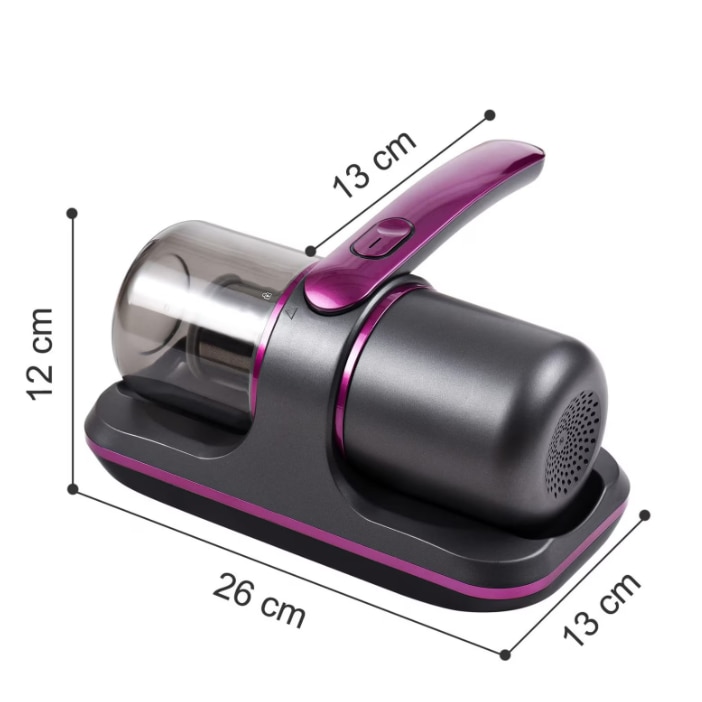 Aspirator Profesional Antiacarieni ATT® 2 in 1 Tehnologie UV, Putere de Aspirare mare de 8000pa, Filtru HEPA, Fara Sac si Fara Fir, 100W, Lumina UV pentru Curatare Avansata