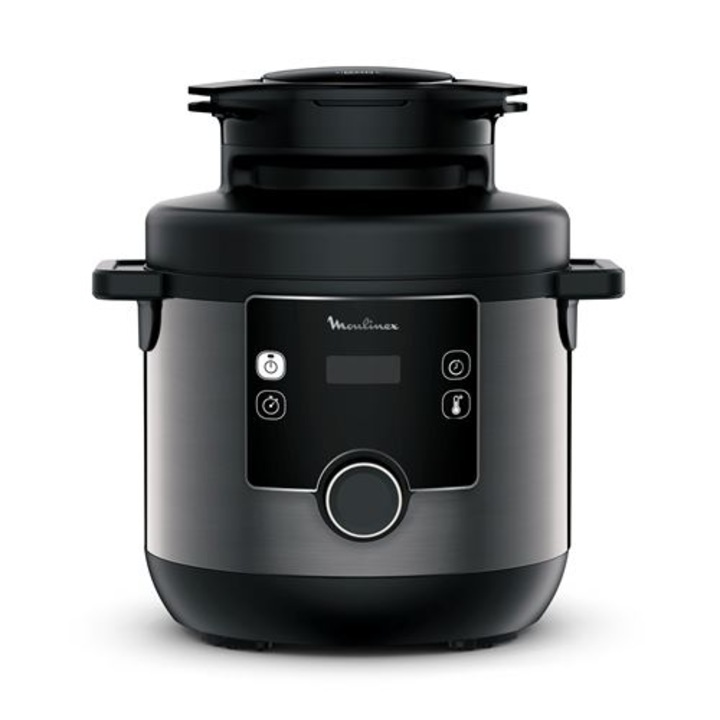 Multicooker Moulinex Turbo Cuisine & Fry CE7788, multifunctional, capacitate 7.6l, putere 1450W, culoare neagra