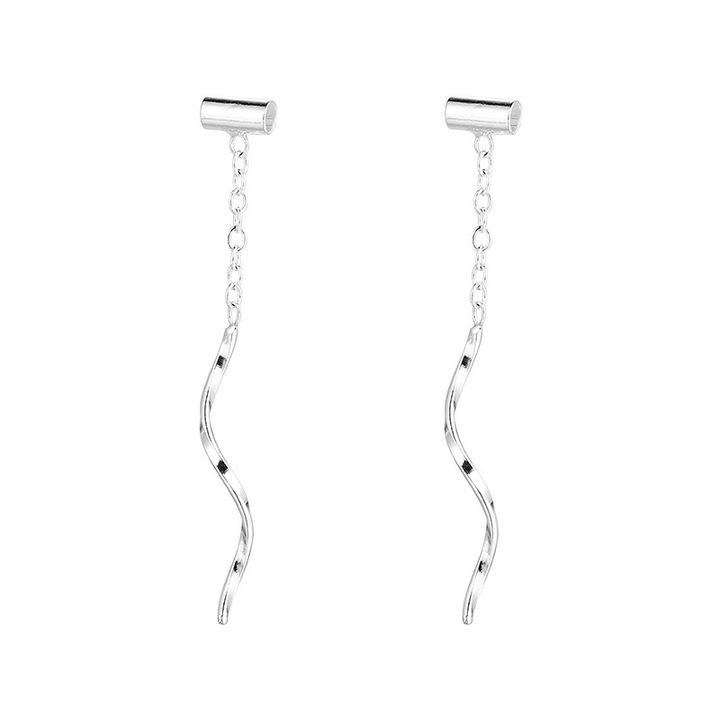 HYTIREBY Réz fülbevaló, hullámos kivitel