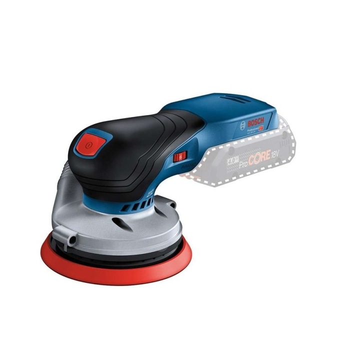 Slefuitor cu excentric compatibil cu acumulator Bosch GEX 18V-125