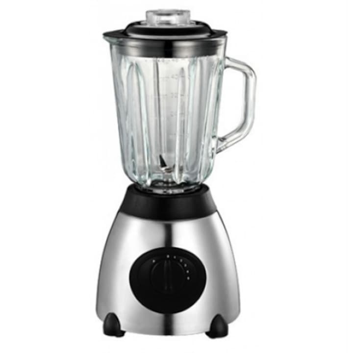 Блендер Adler, AD 4070, 600W, капацитет 1.5L, стъкло, черен/сребрист